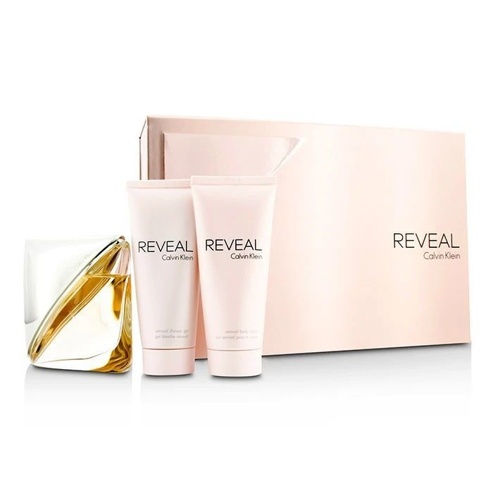 Calvin Klein Reveal Confezione Regalo 100 Ml EDP Spray + 100 Ml Lozione Corpo + 100 Ml Gel Doccia 3 Calvin Klein Reveal Confezione Regalo 100 Ml EDP Spray + 100 Ml Lozione Corpo + 100 Ml Gel Doccia