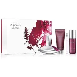 Calvin Klein Euphoria Confezione Regalo 100 Ml Edp + 100 Ml Latte Corpo + 10 Ml Edp + 100 Ml Spray Corpo Donna